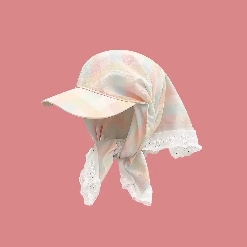 Big Brimmed Baseball Cap 2025 New Headscarf Summer Sunshade Hat Korean Version Butterfly Bow Women's Sun Hat