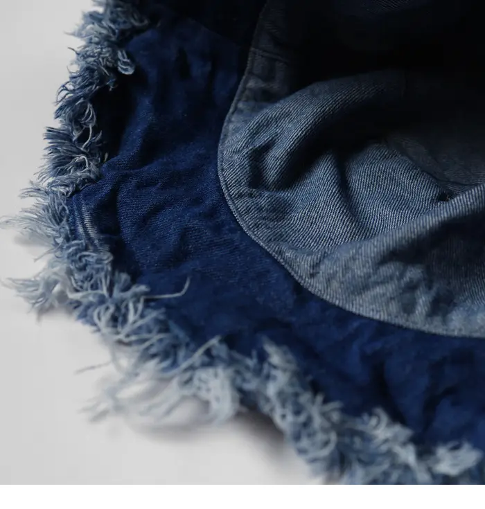 New Washed And Distressed Fur Brimmed Double-Sided Basin Hat, Japanese Street Fashion Hip-Hop Cool And Handsome Fisherman Hat