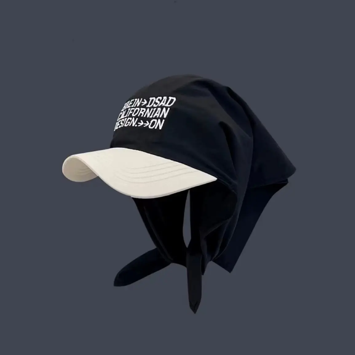 Korean Fashion Women Cotton Head Bandana Scarf Visor Hat Wide Brim Sunhat Female Summer Beach UV Protection Beach Sun Hats 2024