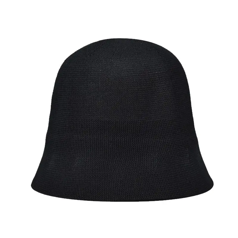 NEW Spring summun Breathable  Linen Knitted Bucket Cap For Women Simple Design  Fashion Fisherman's basin hat Accessories