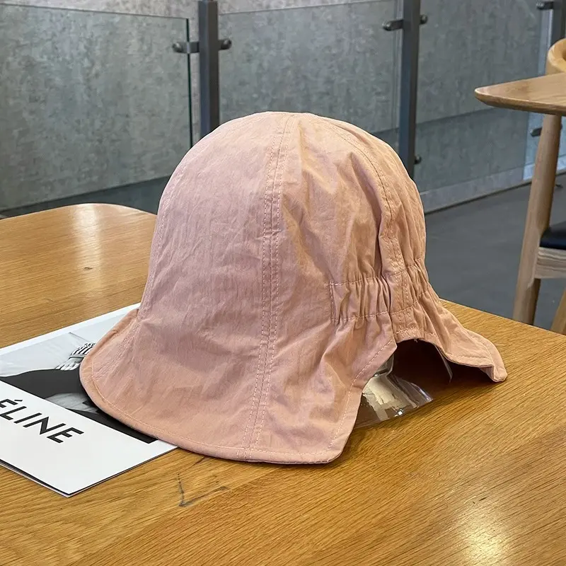 Fisherman's Hat for Women in Spring And Summer, Outdoor Sun Protection, Lightweight, Breathable, Short ave, Elastic Basin Hat