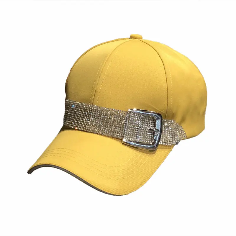 Fashionable Casual Rhinestone Baseball Cap For Women, Korean Version, Spring And Summer Outdoor Sunshade Duckbill Cap
