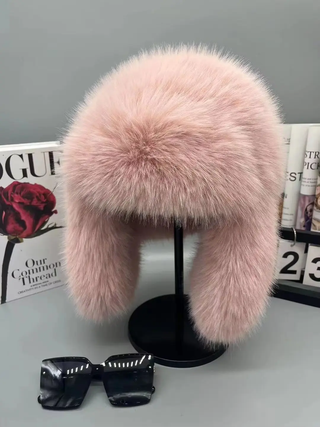 2024 Autumn And Winter New Imitation Mink Fur Hat, Children's Fashionable And Versatile ear Protection, Warm Skiing Lei Feng Hat