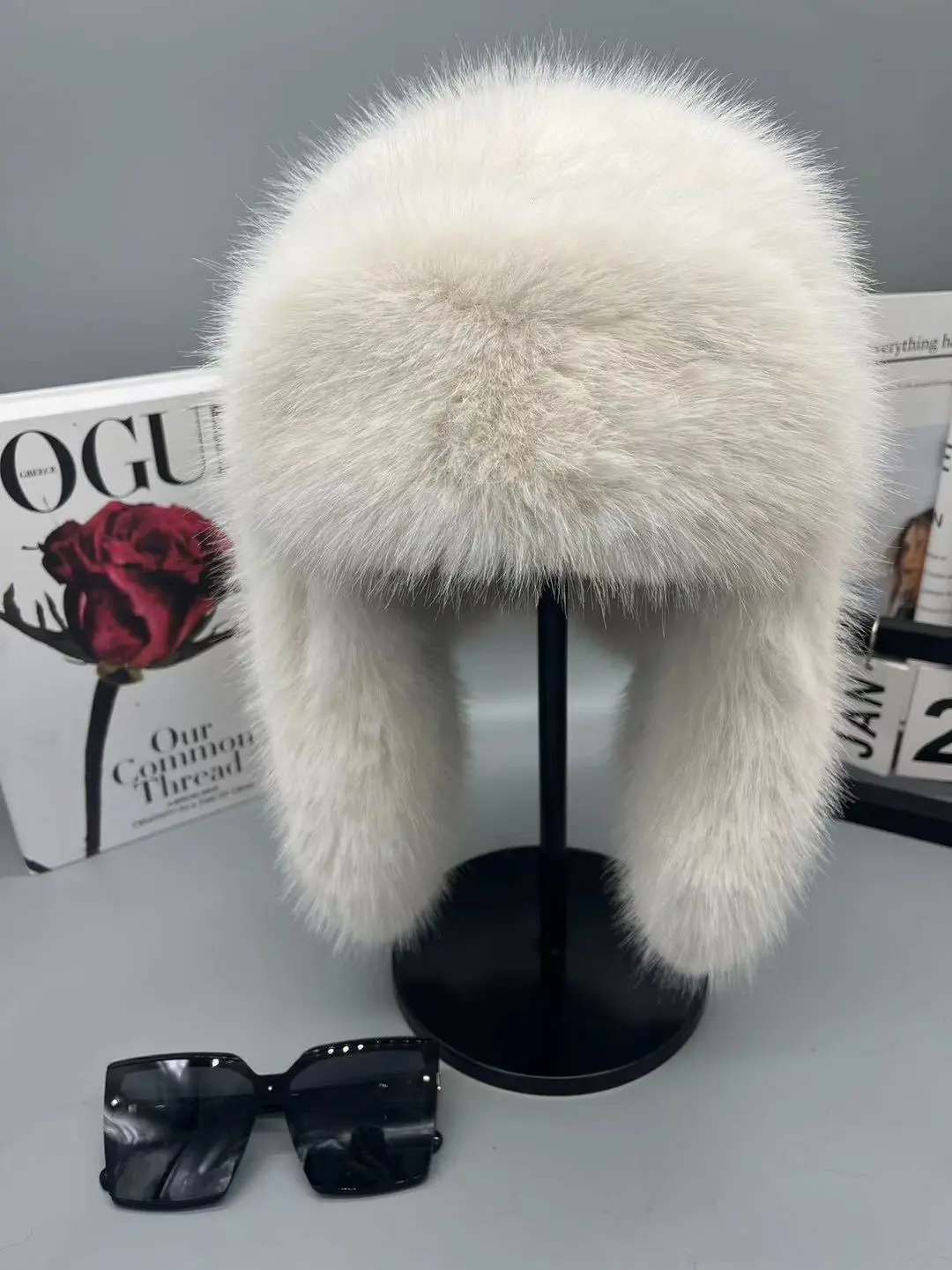 2024 Autumn And Winter New Imitation Mink Fur Hat, Children's Fashionable And Versatile ear Protection, Warm Skiing Lei Feng Hat