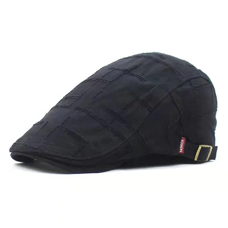New Berets  for Men Solid color Snapback Cotton Hat Summer Outdoor Sports Hiking Hats  Retro Curved Men's Cap