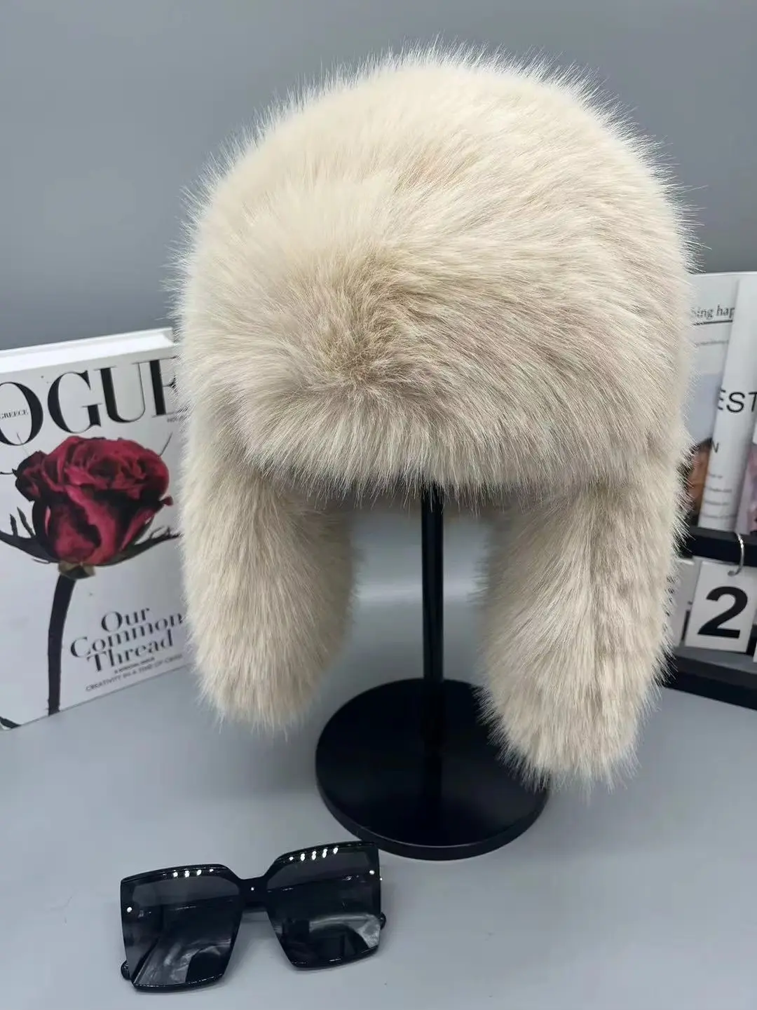 2024 Autumn And Winter New Imitation Mink Fur Hat, Children's Fashionable And Versatile ear Protection, Warm Skiing Lei Feng Hat