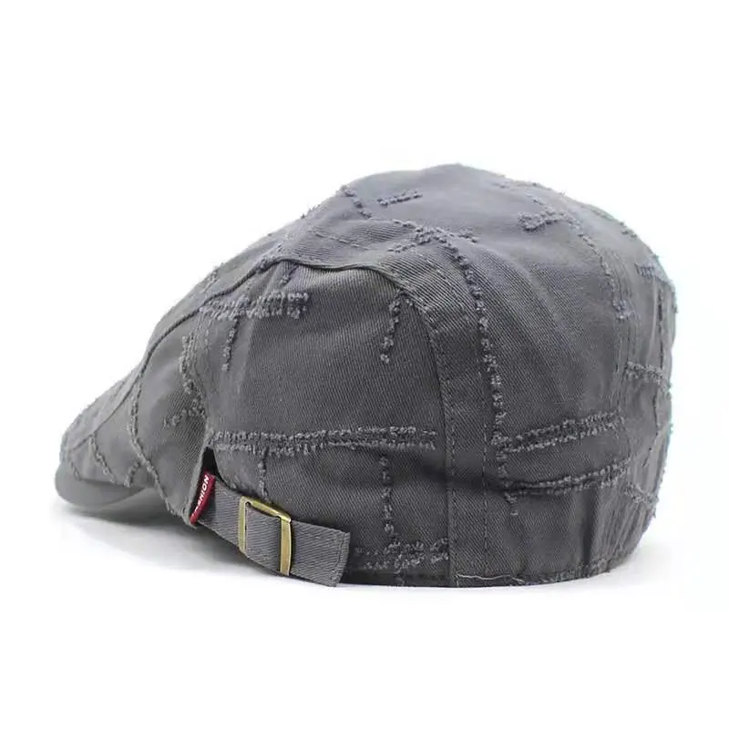New Berets  for Men Solid color Snapback Cotton Hat Summer Outdoor Sports Hiking Hats  Retro Curved Men's Cap