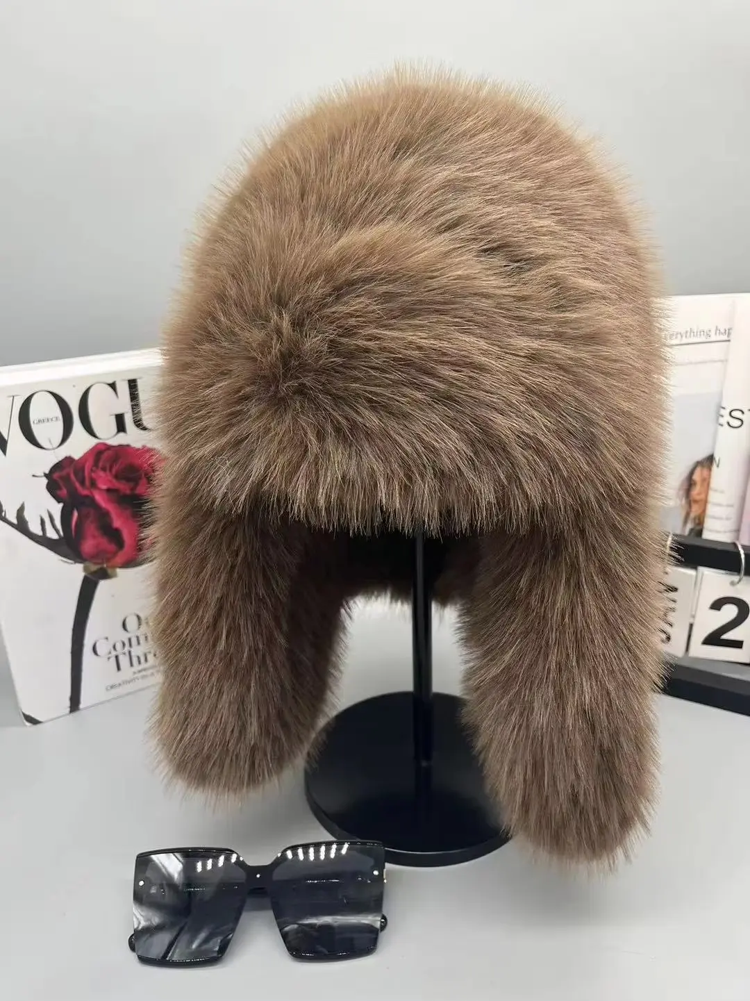 2024 Autumn And Winter New Imitation Mink Fur Hat, Children's Fashionable And Versatile ear Protection, Warm Skiing Lei Feng Hat
