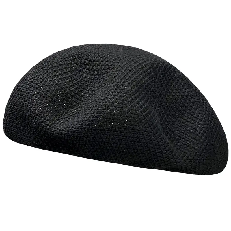 New Summer Breathable Beret Women's Thin Hat Solid Color Korean Versatile Japanese Face Showing Little Painter Hat