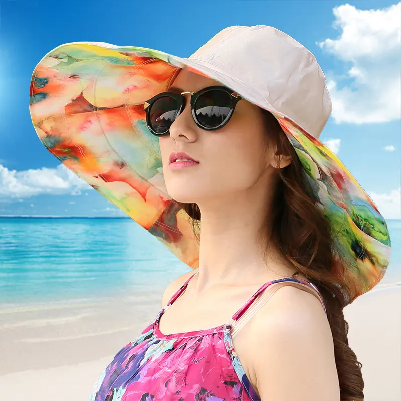 Sun Hat For Children In Summer Big Edge Sun Hat For Sun Protection, Sun hat For Travel, UV Protection, Beach Vacation, Beach Hat
