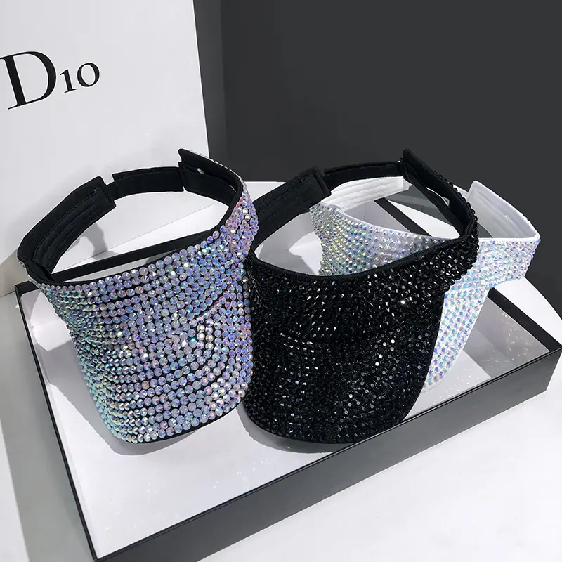 Women hats Empty Top Summer cap luxury gorros Sunhat visors ladies caps Hip Hop hat Outdoor Rhinestone Hat Beach chapeu feminino
