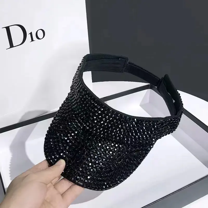 Women hats Empty Top Summer cap luxury gorros Sunhat visors ladies caps Hip Hop hat Outdoor Rhinestone Hat Beach chapeu feminino