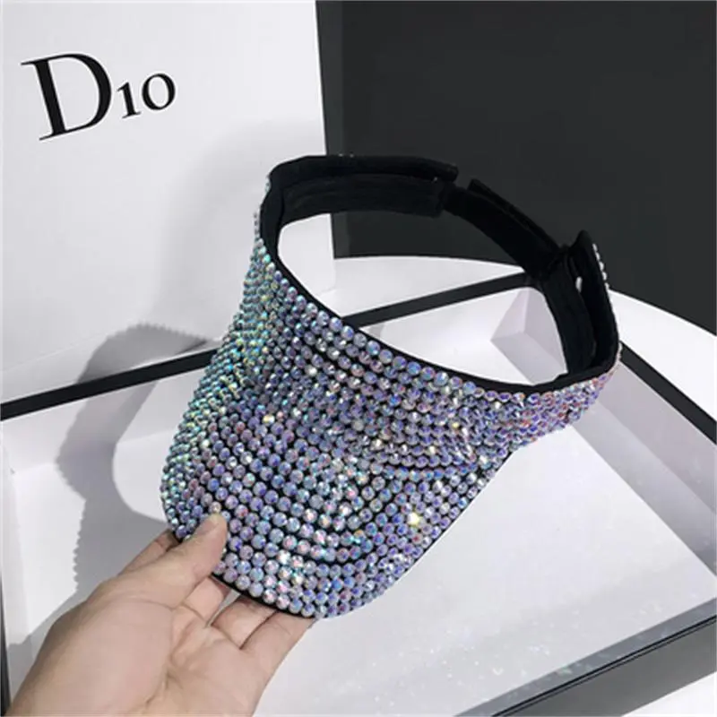 Women hats Empty Top Summer cap luxury gorros Sunhat visors ladies caps Hip Hop hat Outdoor Rhinestone Hat Beach chapeu feminino