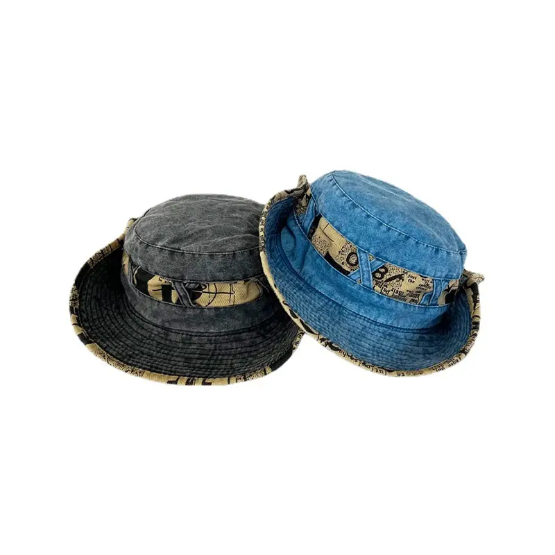 New Fashion Bucket hat for Men and Women Street Fashion Brand Leisure Versatile Mountaineering Hat Outdoor Western Cowboy Hat