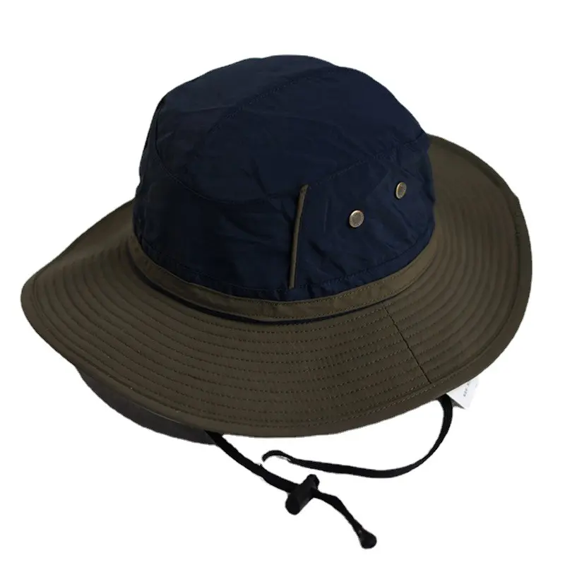 Japanese Drawstring Sunshade Fisherman Hat, Men's And Women's Big head Outdoor Mountaineering And Fishing Summer Hat