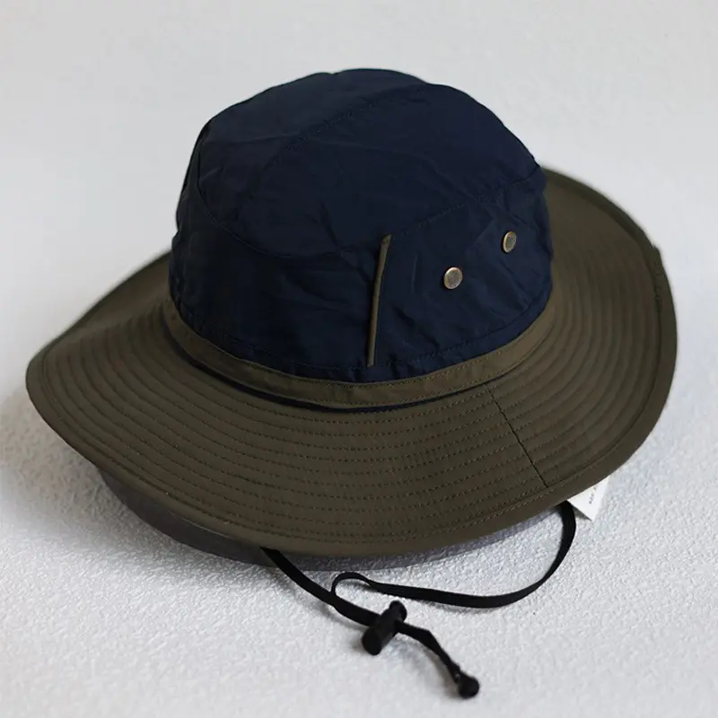 Japanese Drawstring Sunshade Fisherman Hat, Men's And Women's Big head Outdoor Mountaineering And Fishing Summer Hat