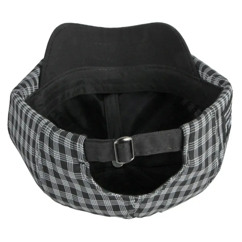 Elegant Art Octagonal Hat Men And Women Autumn And Summer Leisure Plaid Artist British Beret Retro Hat