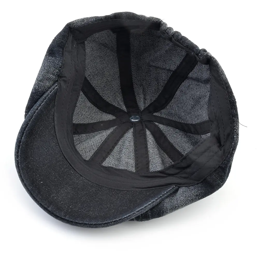 Men's Beret Hat New Fashion Newsboy Caps Male Outdoor Streetwear Berets Washed Denim Peaked Cap Men Casual Vintage Boina Hats