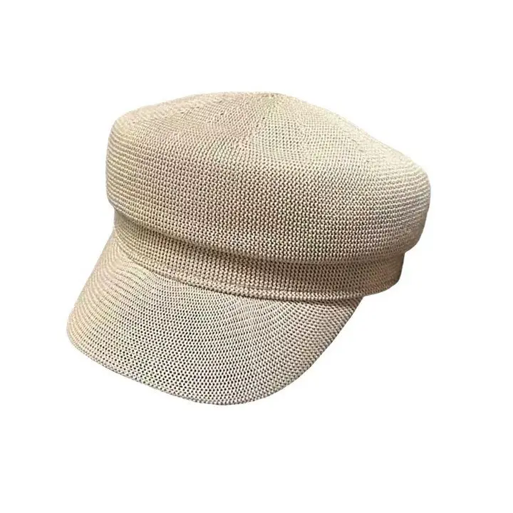 Spring And Autumn Minimalist Newsboy Hat Duck Tongue Hat Women's Casual Sun Shading artist hat Octagonal Hat