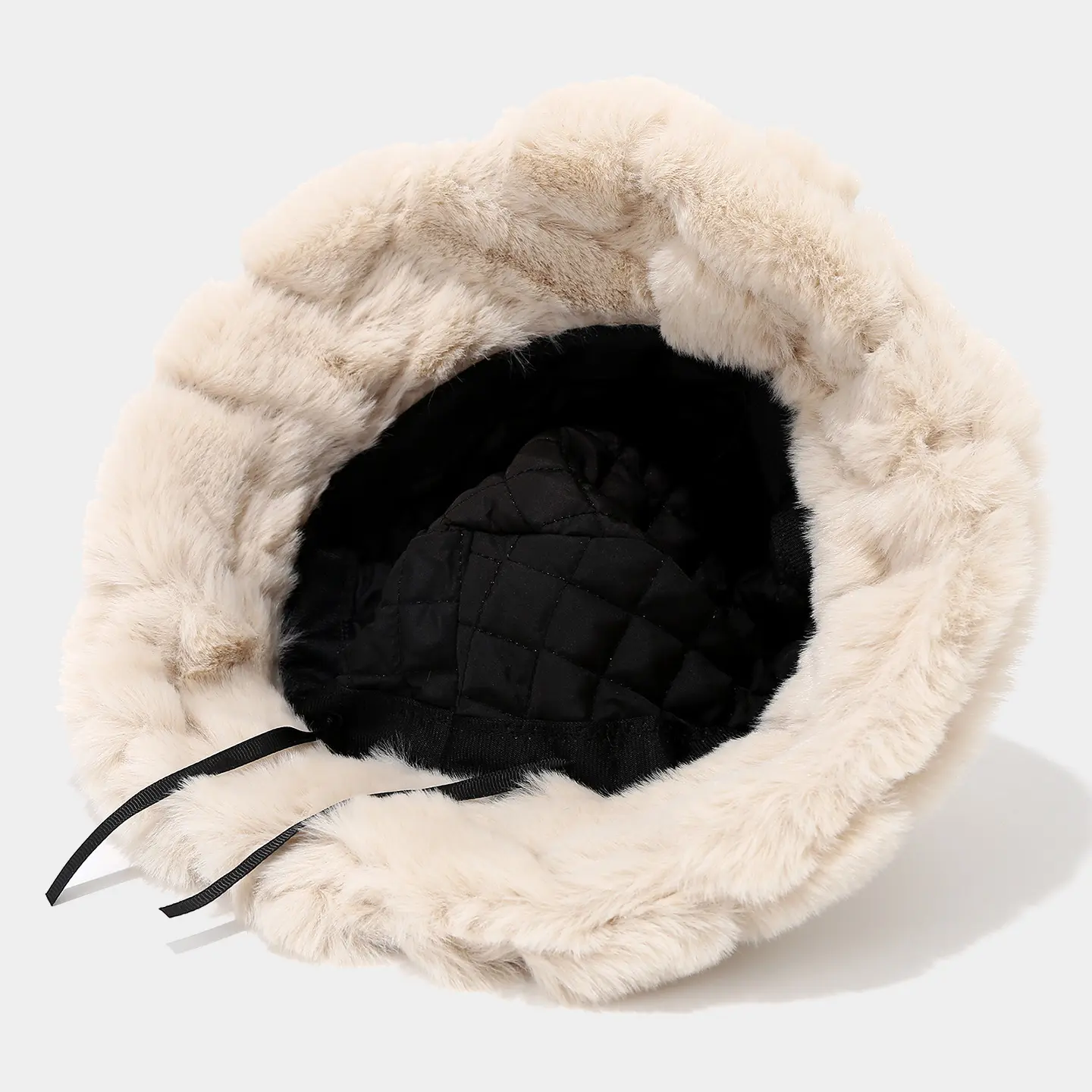 Korean Fashion Imitation Rabbit Fur Thickened Warm Casual Basin Hat for Women, Japanese Solid Color Fisherman Hat