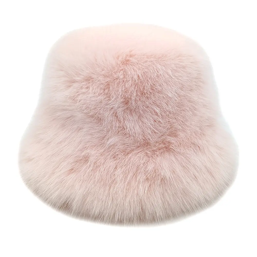 High Quality Autumn and Winter Outdoor Thickened Warm Fisherman Hat for Women, Japanese Art Retro Plush Small Brim Basin Hat