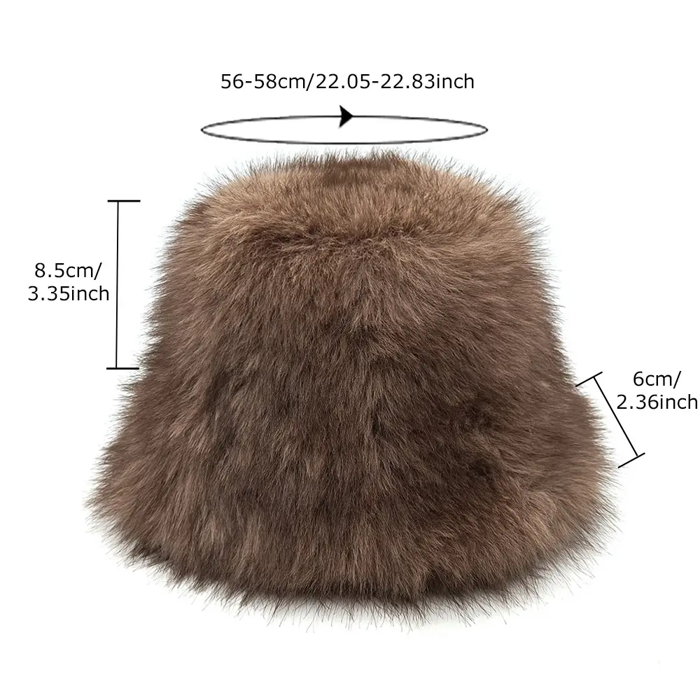 High Quality Autumn and Winter Outdoor Thickened Warm Fisherman Hat for Women, Japanese Art Retro Plush Small Brim Basin Hat