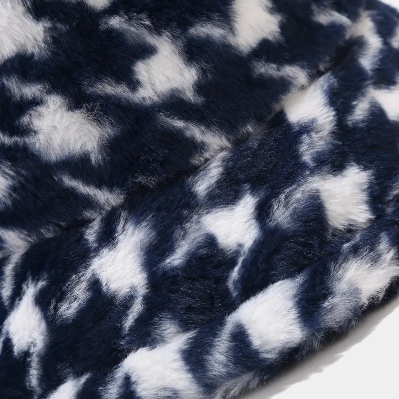 Autumn and Winter Fisherman Hat Women's New Thick Plush Travel Warm Qianniao Grid Basin Hat Imitation Rabbit Fur Hat