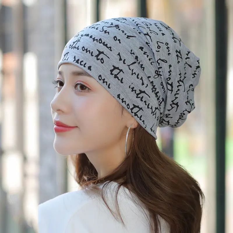 Men Women Beanie Hat Spring And Autumn Thin Outdoor Sports Windproof Hat Casual Fashion Hedging Cap English Letters Bonet Hats