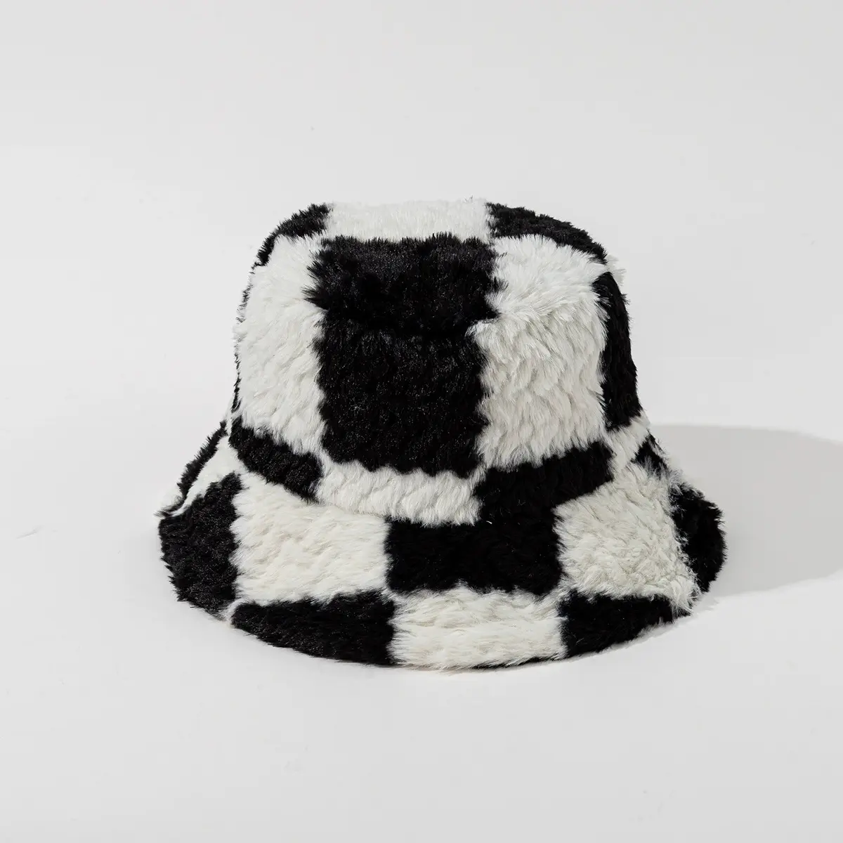 Autumn And Winter New Light Luxury High-End Splicing Fisherman Hat, Outdoor Travel Warm Bucket Hat, Versatile Basin Hat