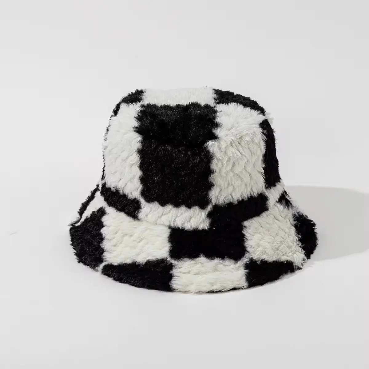 Autumn And Winter New Light Luxury High-End Splicing Fisherman Hat, Outdoor Travel Warm Bucket Hat, Versatile Basin Hat