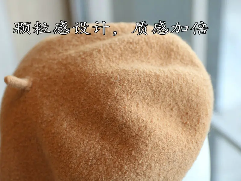 Beret Women's Autumn/Winter Korean Versatile Japanese Trendy British Woolen Robe Hat Retro Painter Hat Pumpkin Hat