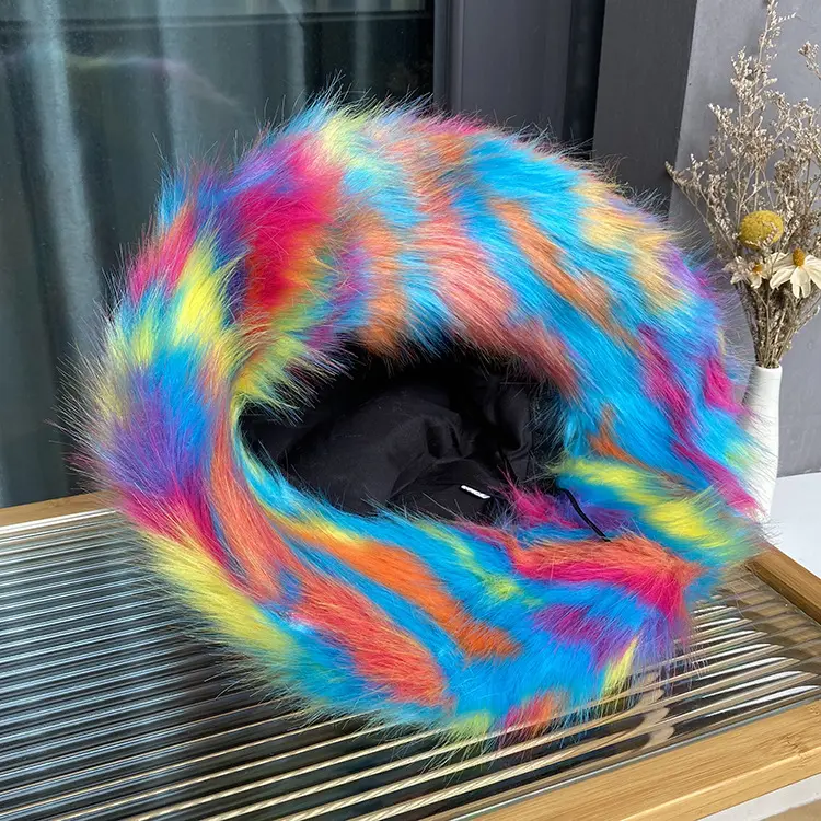 New Plush Fisherman Hat With Temperament, Ladies' Warm Autumn And Winter Thick Fur Imitation Fur Fashionable Basin Hat