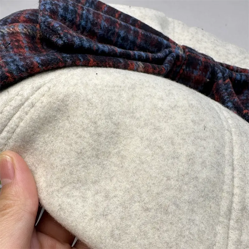 Winter New Woolen Plaid Big Bow Warm Beret Children's Korean Version Fashionable Face Enhancing Small Painter Hat