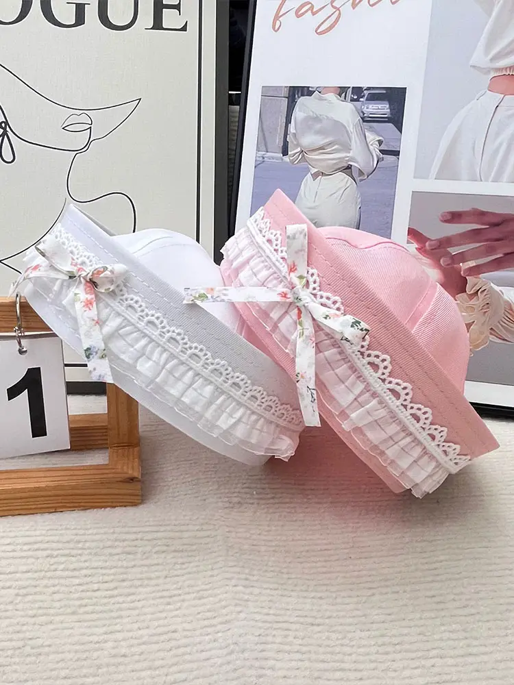 Japanese Bow Sweet Sailor Hat For Spring And Summer, Niche, Simple, Trendy, Flip Retro, Multifunctional, Solid Color Beret