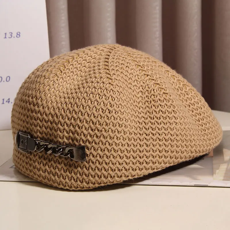 Korean Version Trendy Cool Reverse Wearing Forward Hat For Women Spring And Autumn Winter Mesh Breathable Beret Versatile Hat