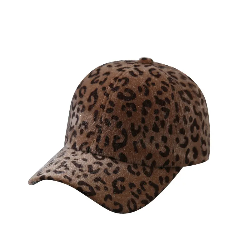 Women's Autumn And Winter Baseball Cap Leopard Stripe Headgear Outdoor Fashion Decorative Women Hat Women Ponytail Baseball Cap