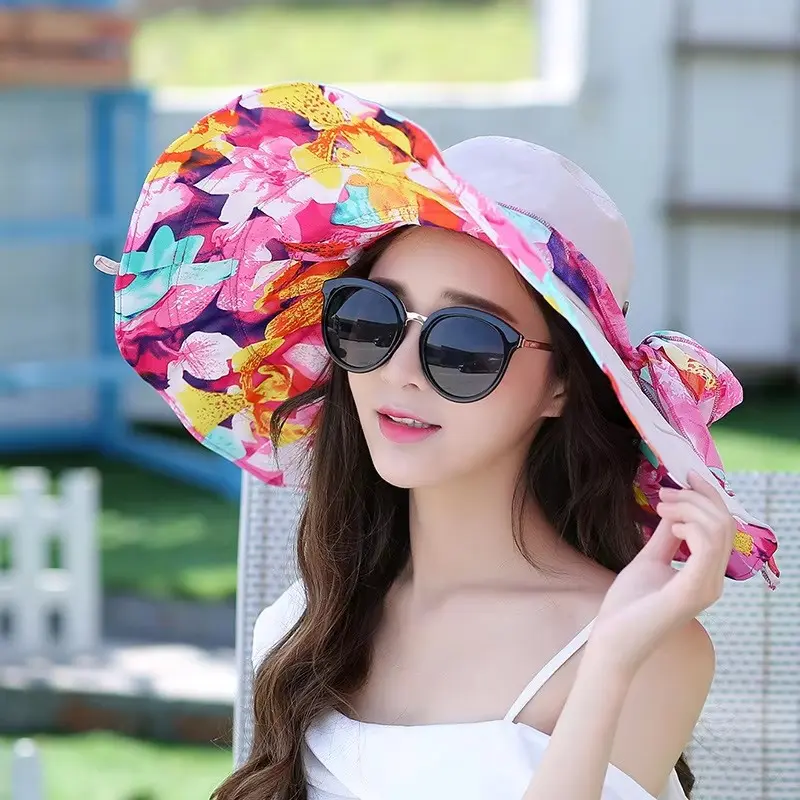 Double Sided Sun Hat For Beach Vacation, UV Protection Sun Hat For Travel, Beach Hat With Large Brim Sun Protection Cool Hat