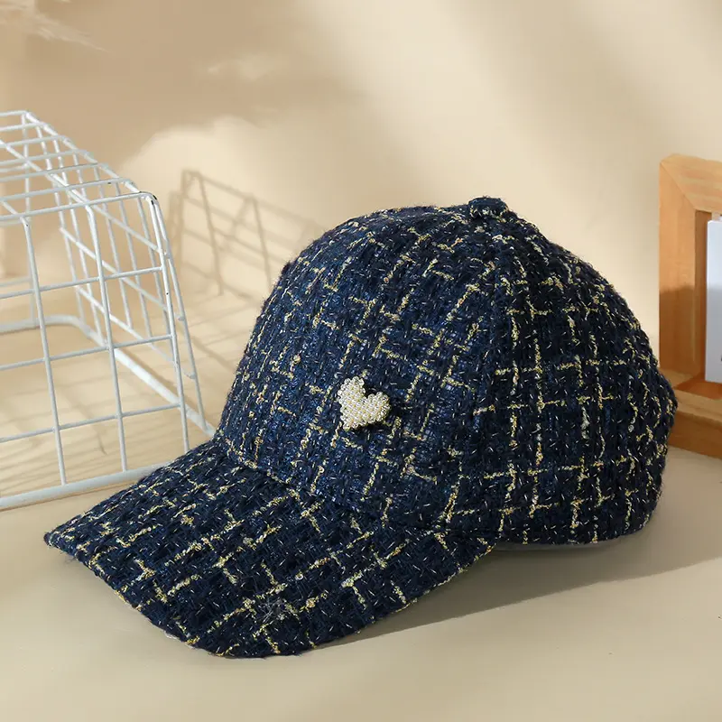 Fashionable Small Fragrant Baseball Cap, Small Square Duckbill Cap Women's Street Personality Sun Shading And Sun Protection Hat