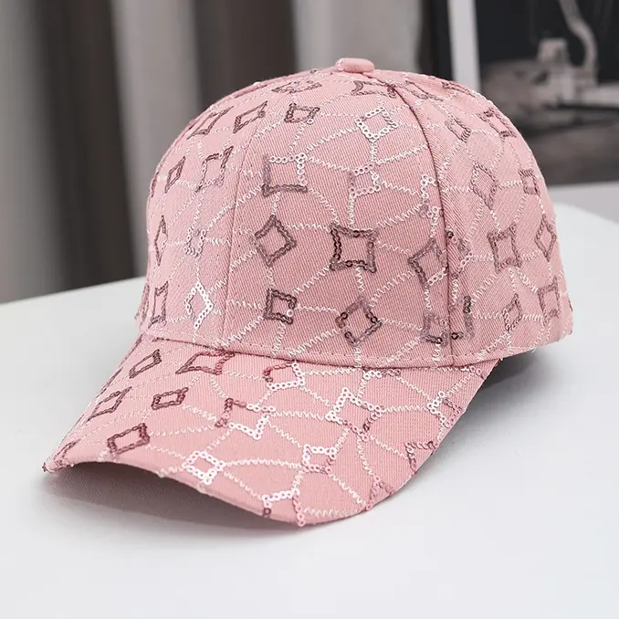 Creative New Star Glitter Rhinestone Silk Gloss Fashionable Women's Duckbill Hat Korean Version Sun Protection And Sunshade Hat