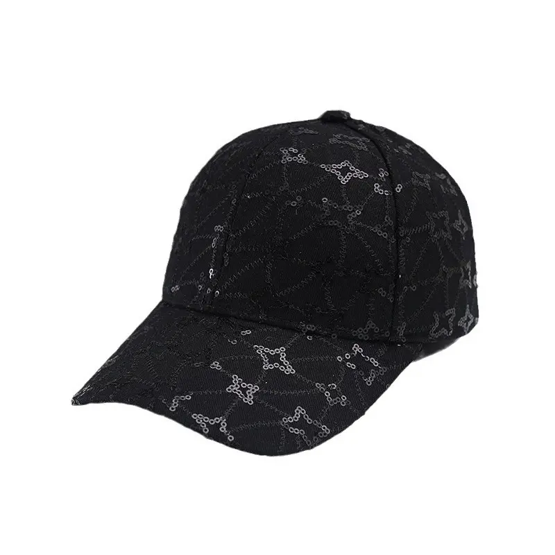 Creative New Star Glitter Rhinestone Silk Gloss Fashionable Women's Duckbill Hat Korean Version Sun Protection And Sunshade Hat