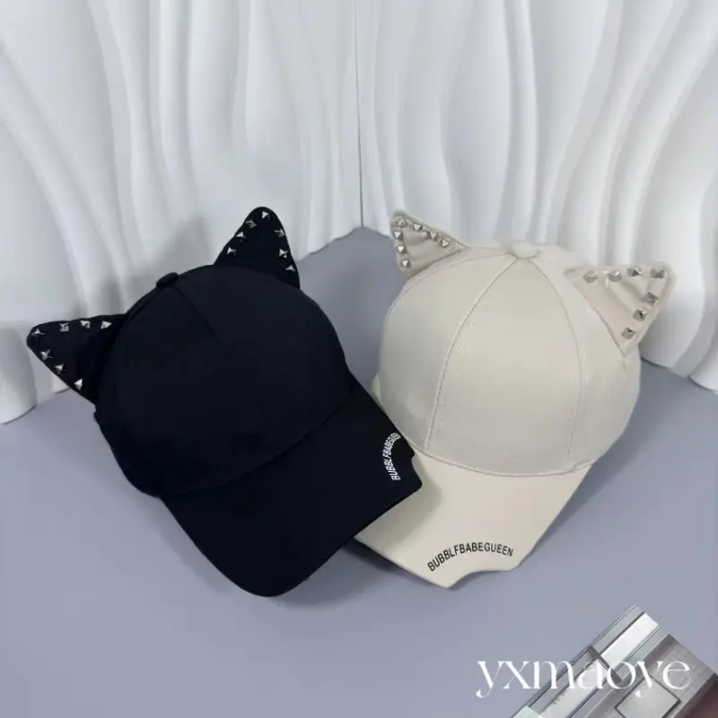 New Cute Ears Baseball Hat Spring and Autumn Sunshade Duck Tongue Hat Outdoor Fashion Versatile Hat