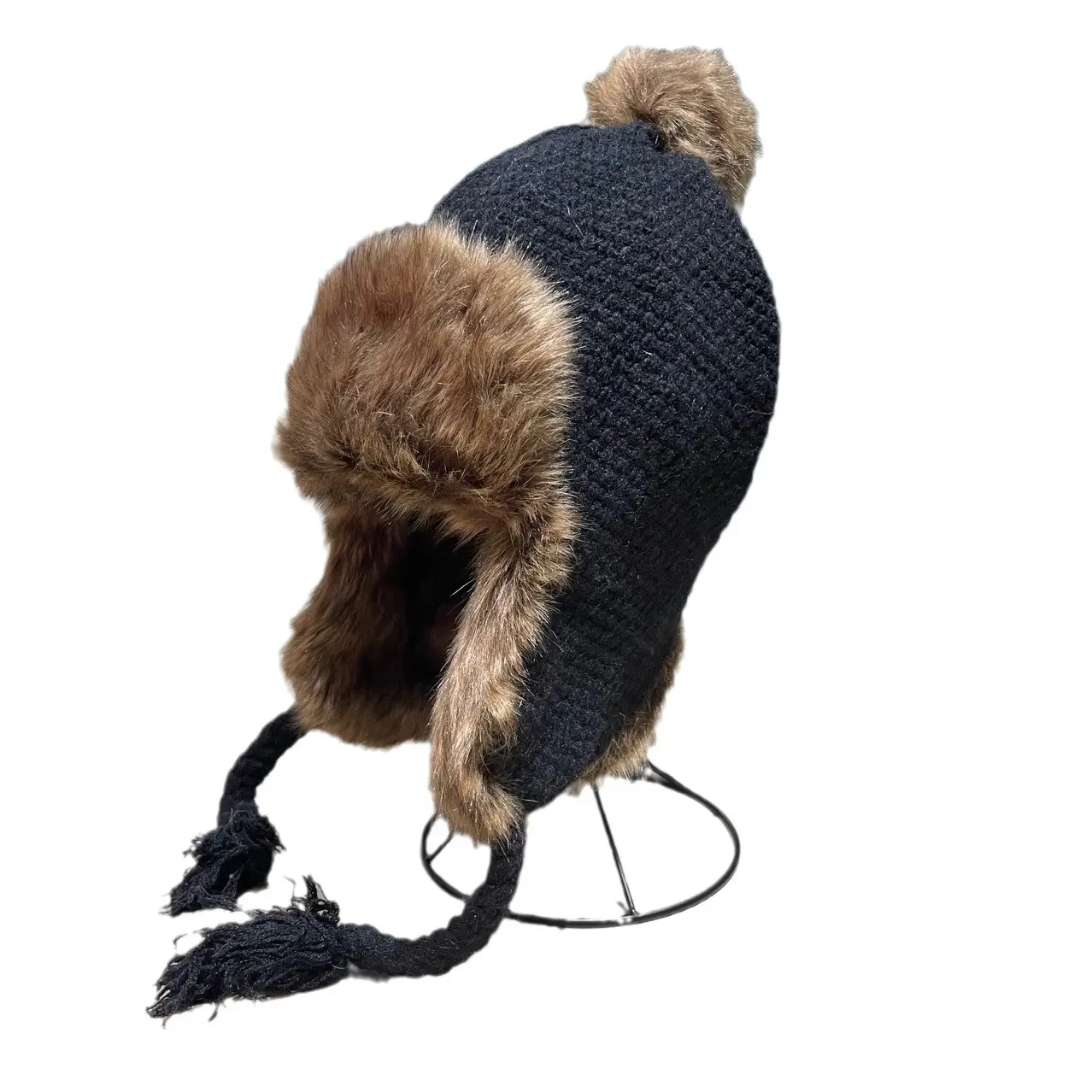 New Lei Feng Hat, Children's Winter Woolen Hat, Korean Version, Small face, Thick Cycling Hat, Ear Protection, Knitted Hat, Warm