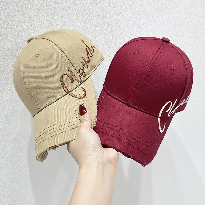2025 New Duck Tongue Hat Trendy Women's Spring and Summer Versatile English Big Head Waist Hat Sunshade Baseball Hat