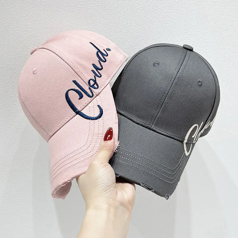 2025 New Duck Tongue Hat Trendy Women's Spring and Summer Versatile English Big Head Waist Hat Sunshade Baseball Hat