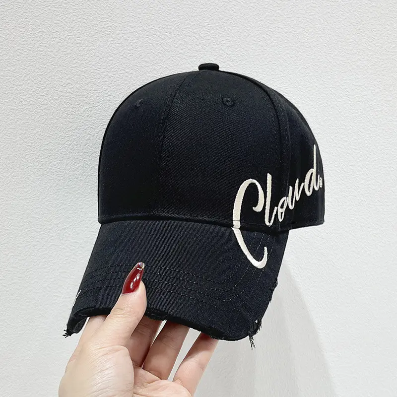2025 New Duck Tongue Hat Trendy Women's Spring and Summer Versatile English Big Head Waist Hat Sunshade Baseball Hat