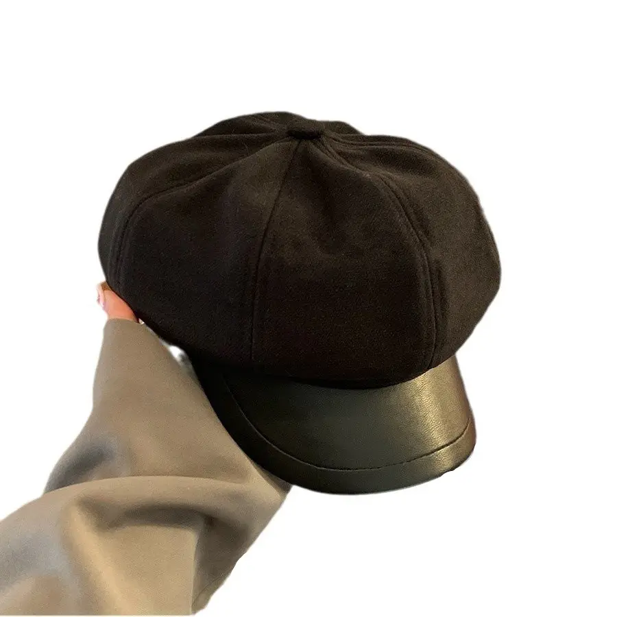Japanese Versatile Beret Women's Autumn And Winter Artistic Street Leisure Retro British Style Newsboy Painter Hat