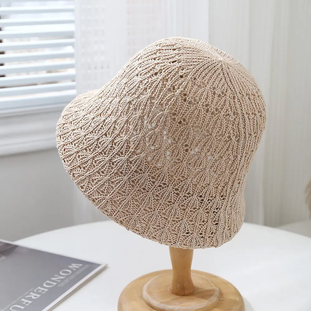 Korean Style Hat, Spring and Summer Hollow Breathable Fisherman Hat, Face Covering Sun Visor Hat