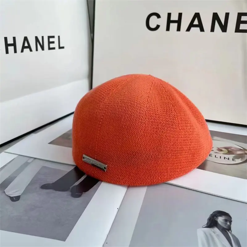 Street Personality, Wearing a Duckbill Cap, Children's Summer Breathable Knitted Artistic Leisure Forward Hat