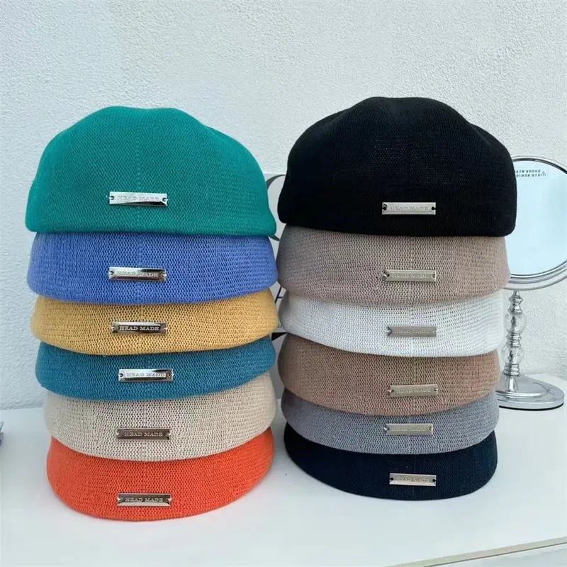 Street Personality, Wearing a Duckbill Cap, Children's Summer Breathable Knitted Artistic Leisure Forward Hat