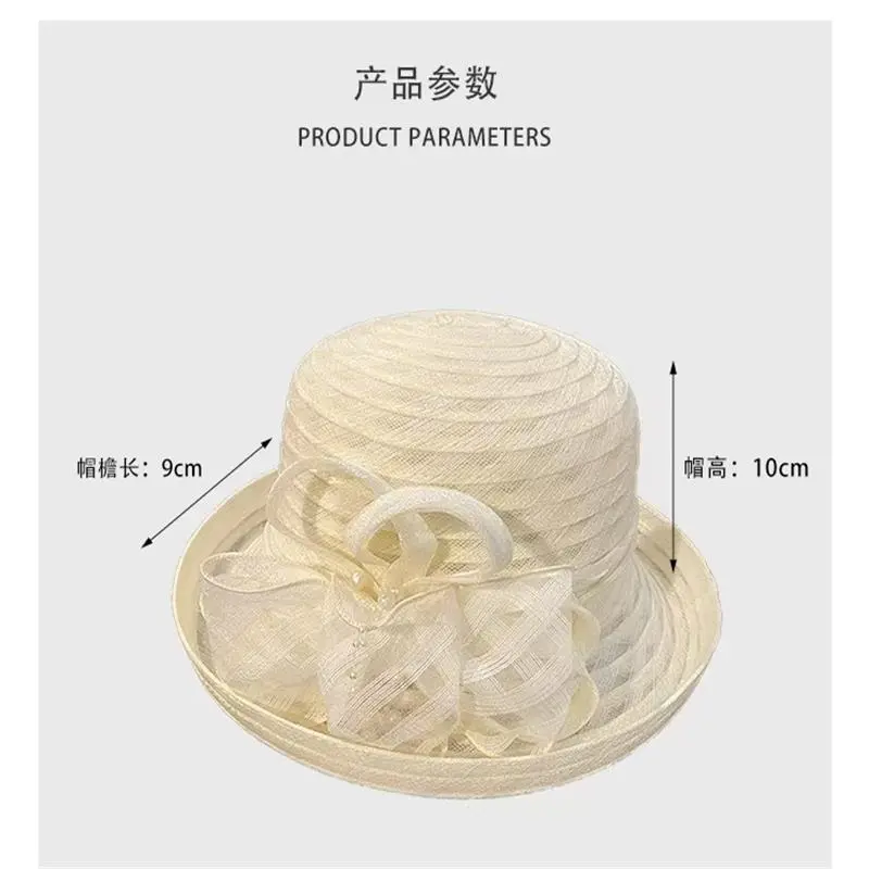 New Three-Dimensional Flower Rolled Edge Organza Sunscreen Fisherman Hat, Summer Outdoor Sun Hat, Fashionable Casual Basin Hat
